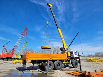 Beiben 6×6 all wheel drive boom crane truck