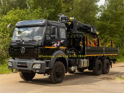 Beiben 6×6 AWD truck with crane