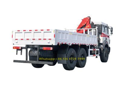 Beiben 6-wheeler off-road knuckle crane truck