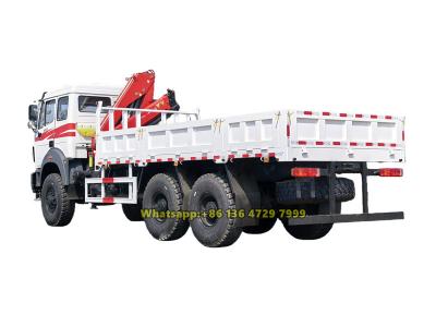 Beiben 6-wheeler off-road knuckle crane truck