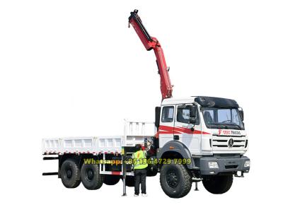 Beiben off-road knuckle boom crane truck