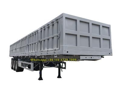 3 axles heavy duty dropside cargo trailer