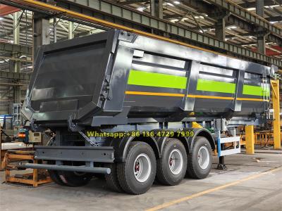 3 axles heavy duty 50 ton tipper trailer