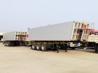 3 axles heavy duty 50 ton tipper semi-trailer