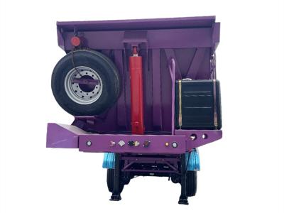 U-shaped heavy duty 50 ton rear tipper trailer