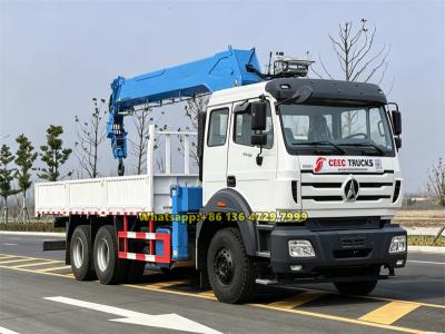 Beiben 10-wheeler 14 ton boom crane truck