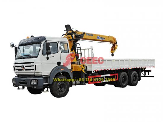 Beiben 10-wheeler 8 ton boom crane truck