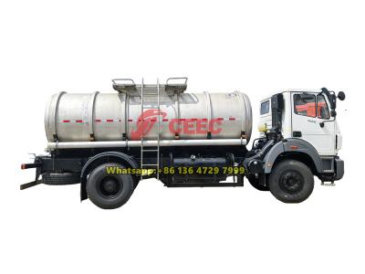 Beiben 4x2 10000 liters drinking water tanker truck