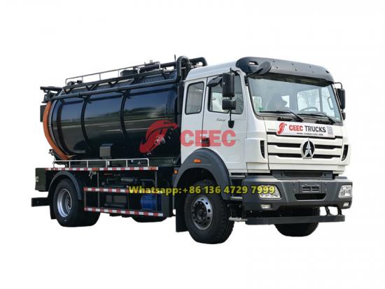 Beiben 4×2 heavy duty sewer jetter truck