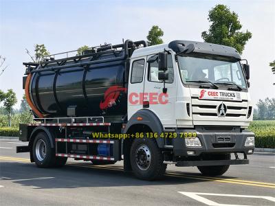Beiben 4×2 heavy duty sewer jetter truck