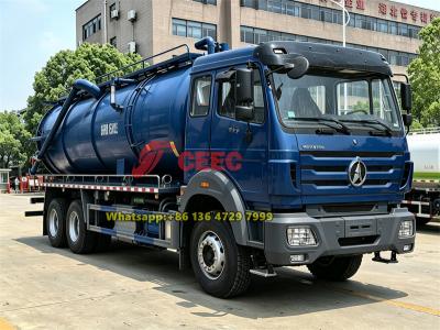 Beiben 6×4 heavy vacuum tank truck