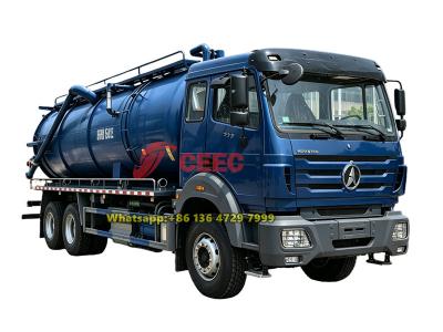 Beiben 6×4 heavy vacuum tank truck