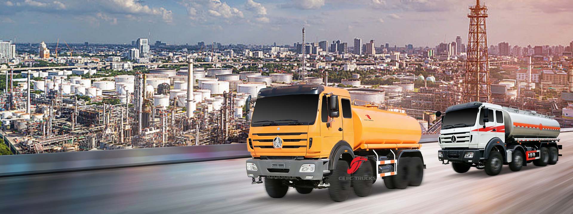 Beiben 8x4 drive fuel tanker truck