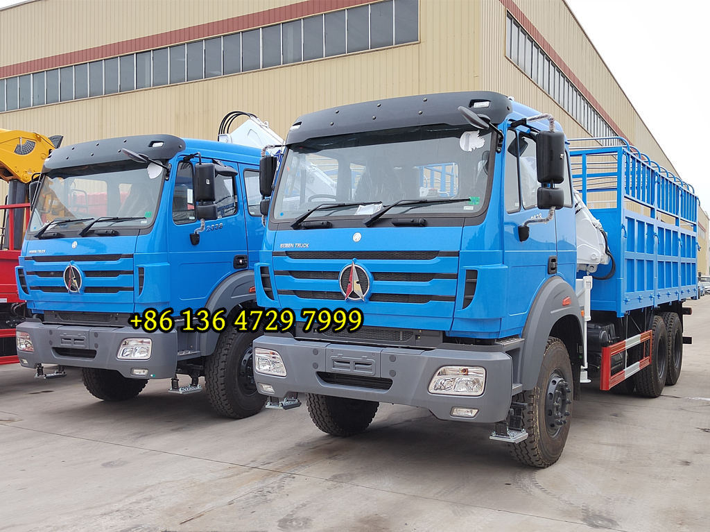The most popular Beiben 2638 crane truck in tanzania