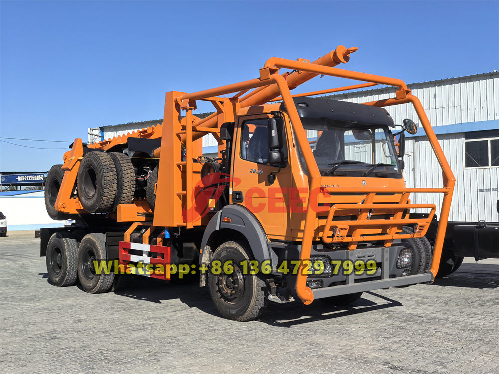 Indonesia customer place order of beiben 2642 logging truck