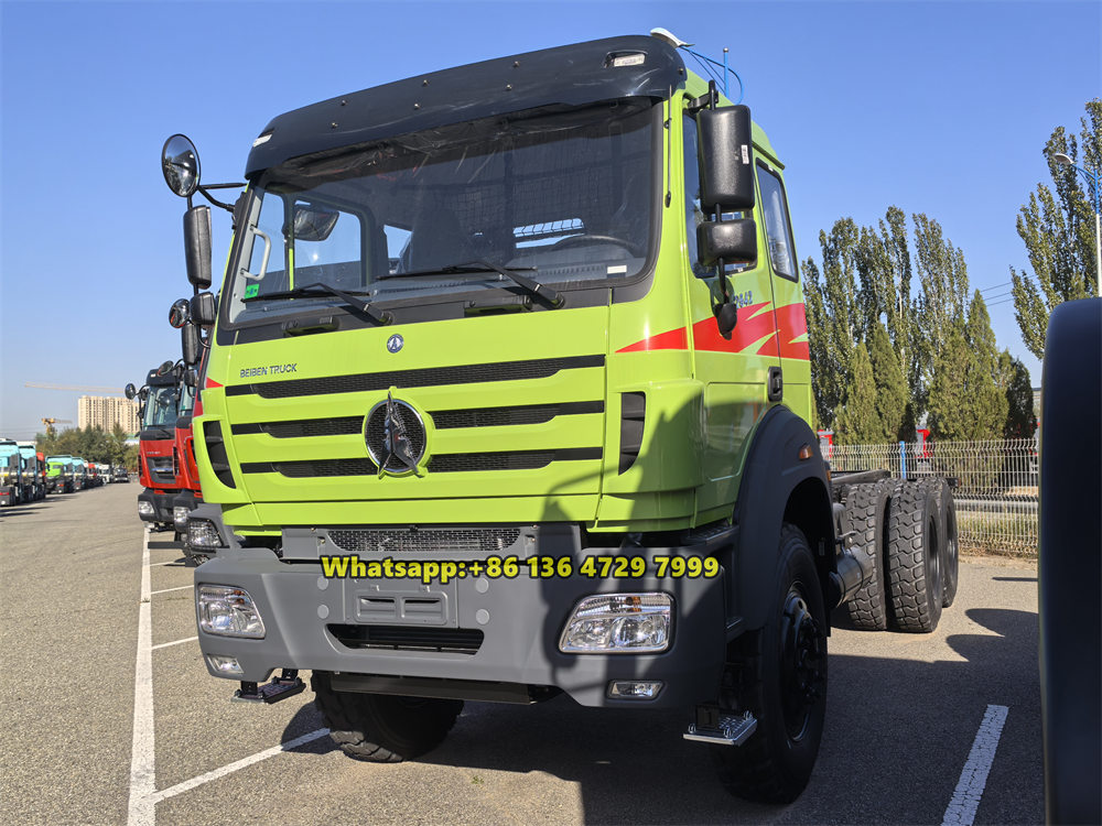 Beiben 2642 cabin long cargo truck with wildland off road tyre