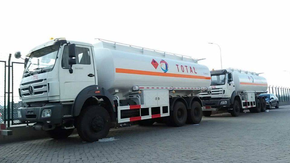 Beiben fuel tanker truck export to middle east country