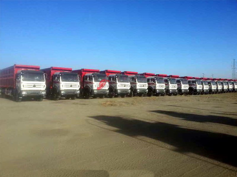 50 units beiben dump trucks export to Ethopia country