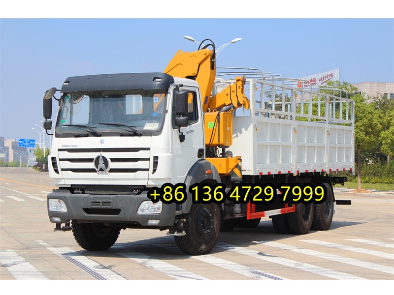 Algeria beiben 2638 truck with 5 Ton crane