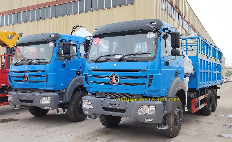 Delivery of Beiben 10T Knuckle Crane Trucks to Tanzania