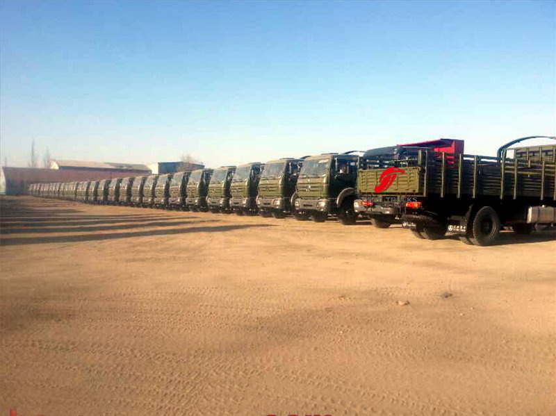 30 units Beiben military truck export to South america 