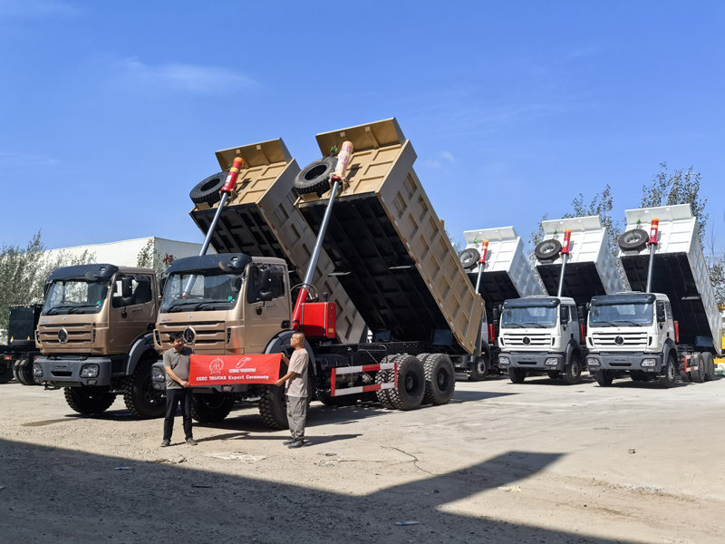 6 Units Beiben Construction Dump Trucks Shipped to Senegal