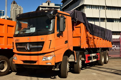 5 units beiben RHD V3 dump trucks export to FIJI