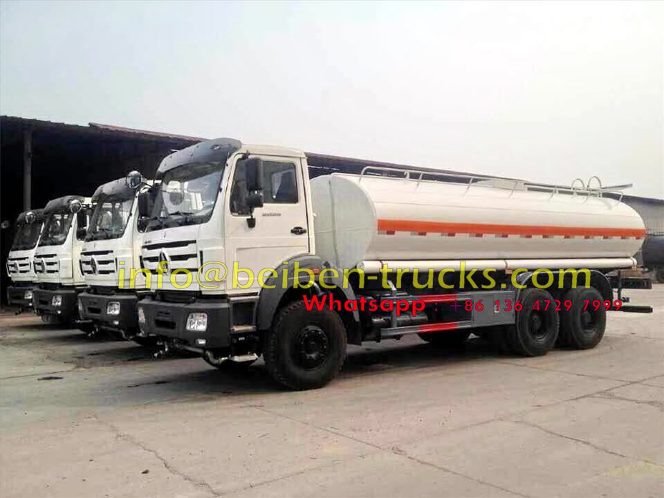 5 units beiben 2528 water tanker truck export to africa, Ghana