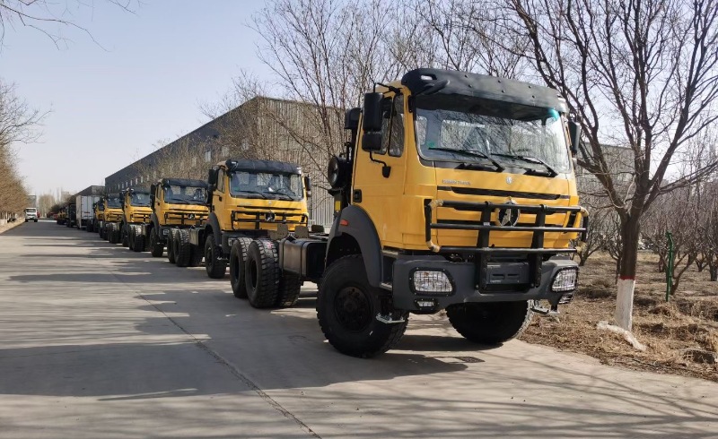 Beiben 6x6 drive dump trucks are for algeria customer