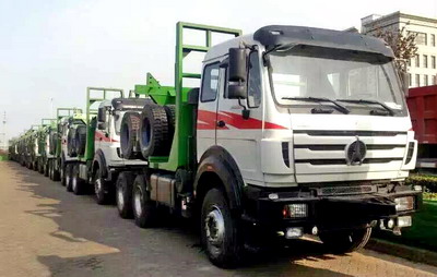 Congo customer order 10 units beiben 2638 logging semitrailer