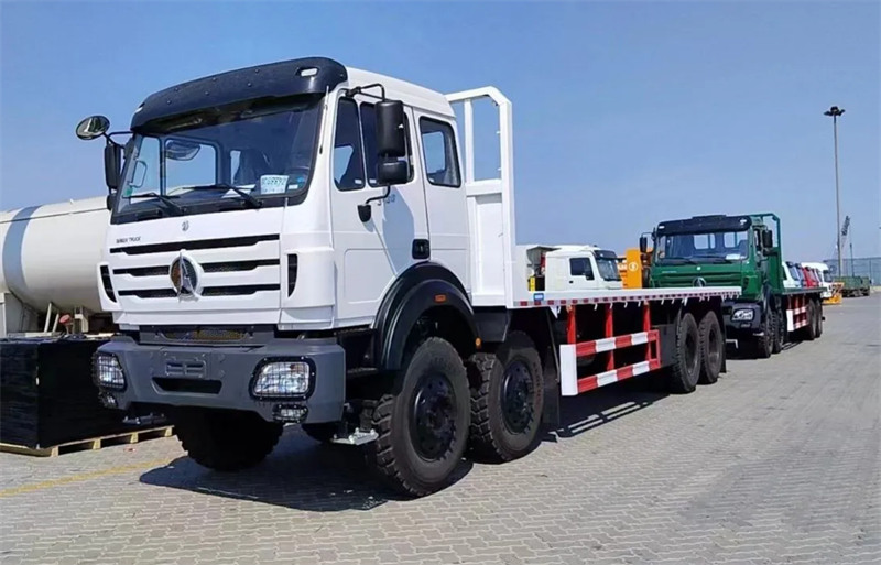 Beiben 3138 flatbed trucks are successfully exported to africa
