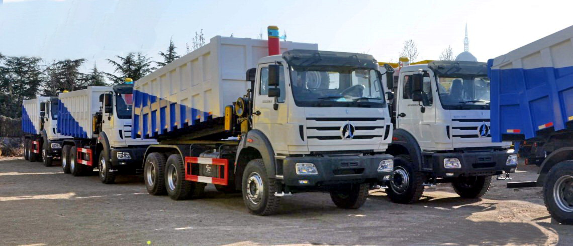 30 units beiben 2534K tipper trucks are exported to Kenya country from CEEC TRUCKS plant
