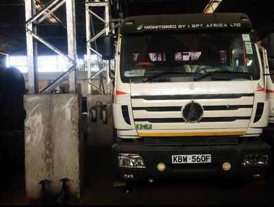 10 units Beiben NG80B 380 hp engine tractor trucks export to Kenya , mobassa 
